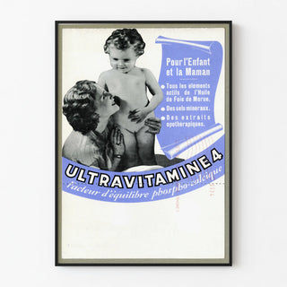 Vintage poster Ultravitamine 4 for children and mothers