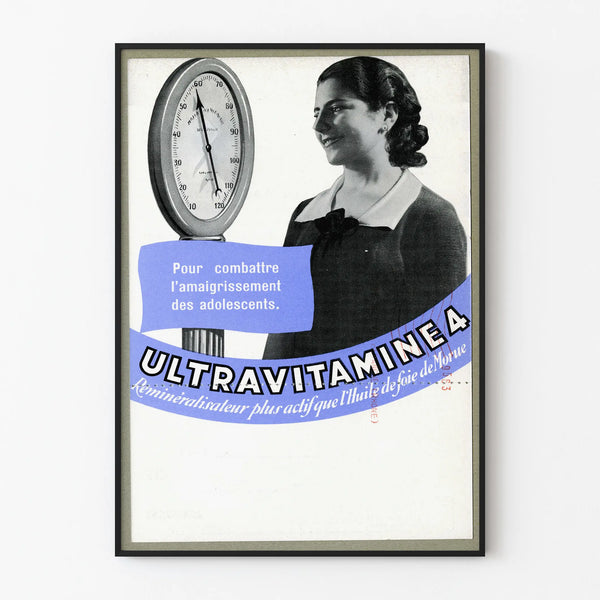 Vintage Poster Ultravitamine 4 Anti-Weight Loss for Teenagers