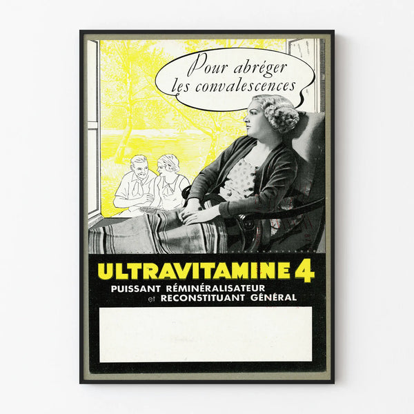 Vintage Ultravitamine 4 Poster - Retro Health Wall Decoration