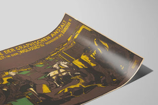 Vintage poster advertising Wolfensberger Zurich moving — artwork view