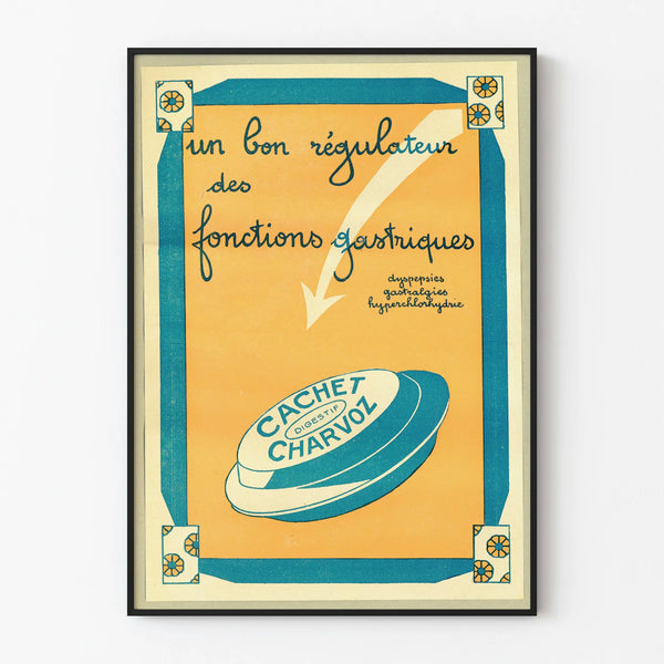 Vintage Poster Charvoz Seal Gastric Regulator