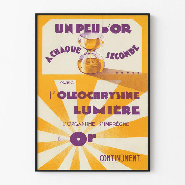 Vintage poster A Little Gold Retro Wall Decoration
