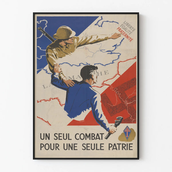 Patriotic Poster: A Single Fight for a Single Homeland