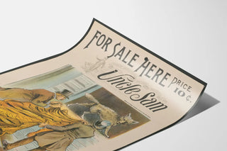 Vintage Uncle Sam Poster - Satirical Illustration of American Politics