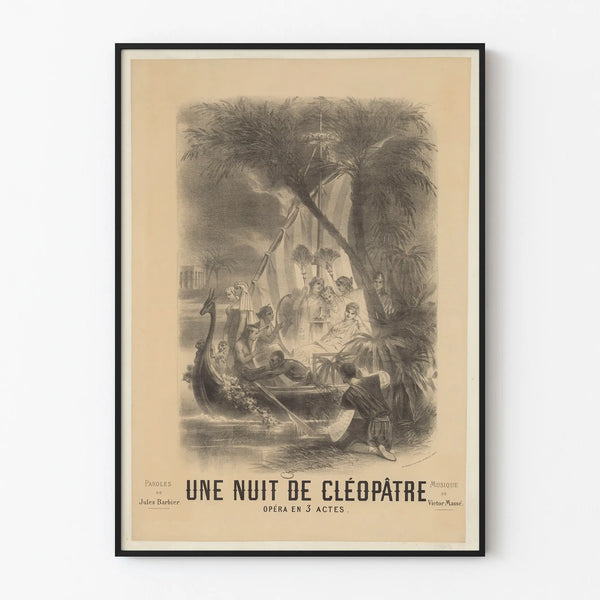 Vintage Poster Opera A Night of Cleopatra - Classic Wall Decoration