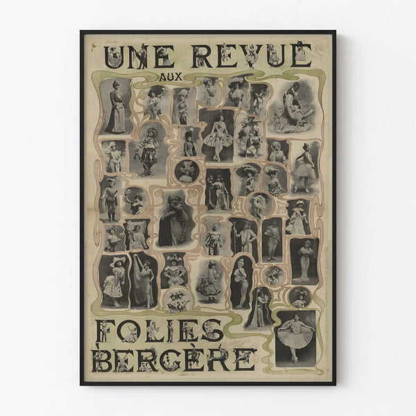 Vintage Poster: A Review at the Folies Bergère