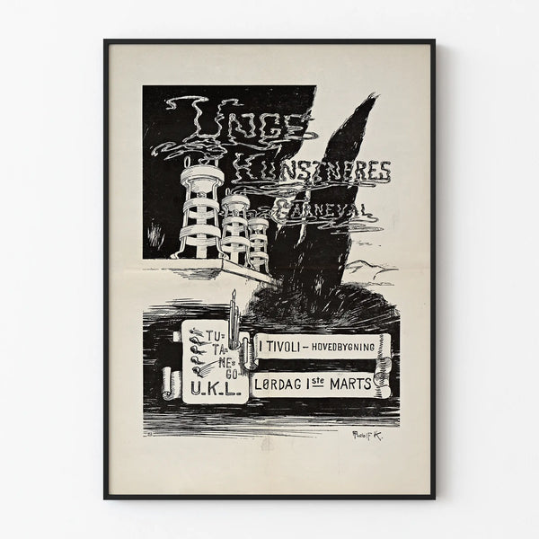 Vintage Poster for the Young Artists' Carnival at Tivoli