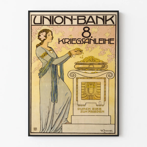 Vintage Wall Decoration Poster of Union Bank 8th War Bond