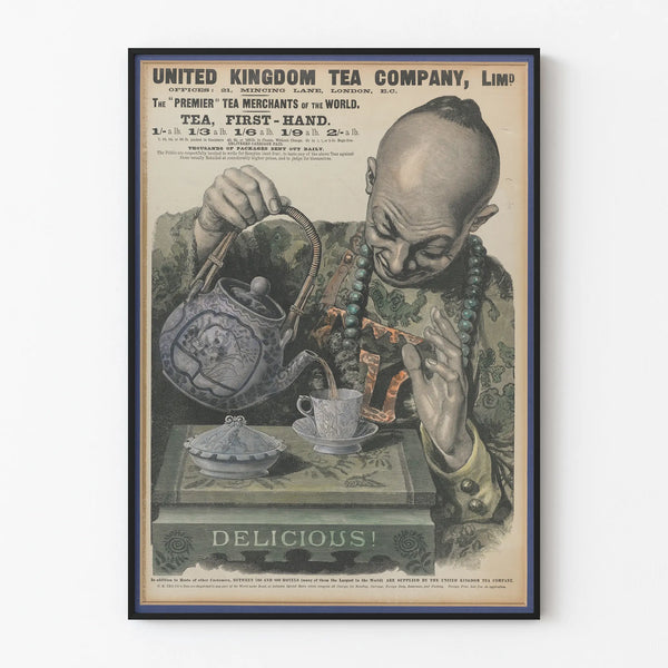 Vintage poster United Kingdom Tea Company - Classic tea wall decoration