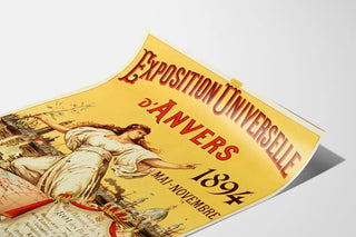 Vintage Poster for the 1894 Antwerp Universal Exposition