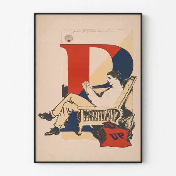 Vintage Poster of the University of Pennsylvania - Student Wall Decoration