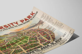 Vintage Poster University Park - Map of the 300 Residential Sites in Allegheny — artwork view
