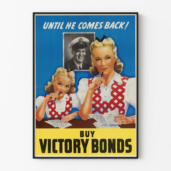 Vintage poster of Victory Bonds - Patriotic wall decoration