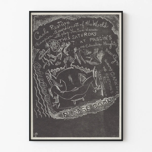 Invitation Poster to the Party at Pascin - Artistic Wall Decoration