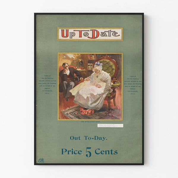 Vintage Poster Up To Date - Retro Wall Decoration