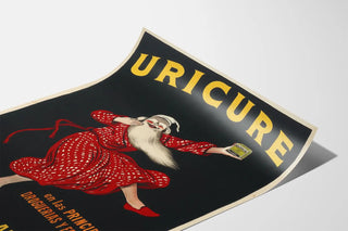 Vintage Advertising Poster URICURE Rheumatism Arthritis