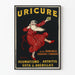 Vintage Advertising Poster URICURE Rheumatism Arthritis