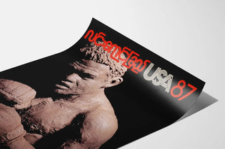 Poster Sculpture Boxer in Clay USA 87