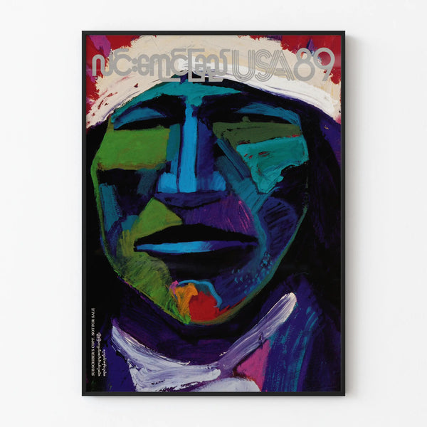 Colorful Face Decorative Poster USA 89 Lin Yaung Chi