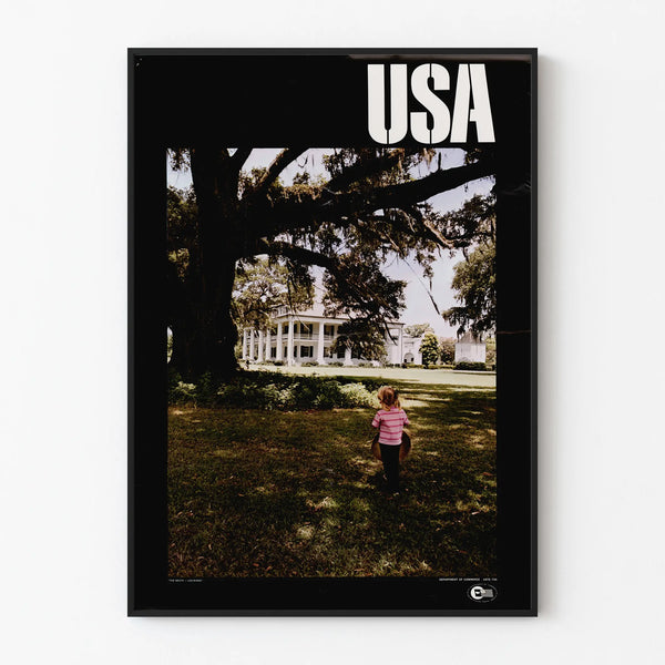 Vintage USA Plantation Louisiana Poster for Wall Decoration