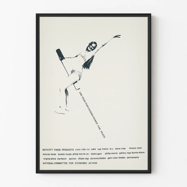 Activist poster « Use Your Purchasing Power for Peace » - Wall Decoration for Commitment