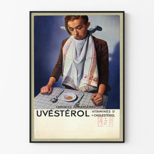 Vintage Poster Uvéstérol Vitamins D and Cholesterol