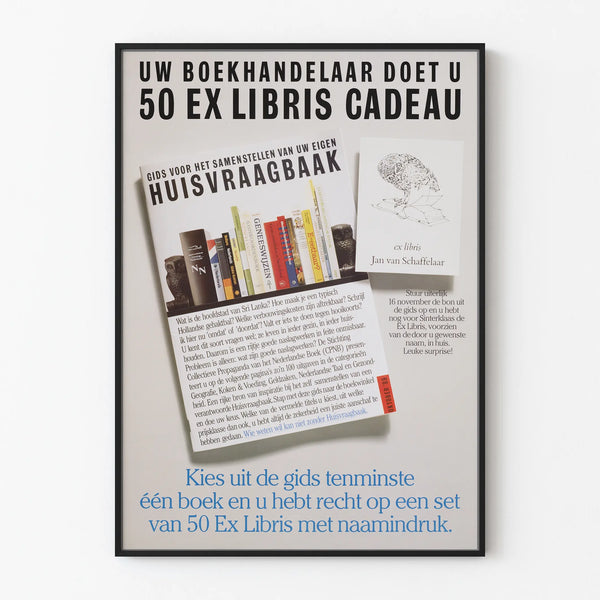 Vintage poster wall decoration Custom Ex Libris