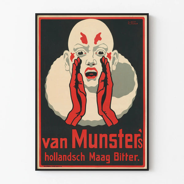 Vintage Poster Van Munsters Hollandisch Maag Bitter