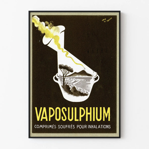 Vintage Poster Vaposulphium - Sulfur Tablets for Inhalations