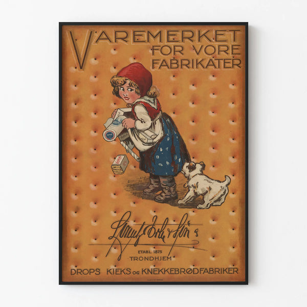 Vintage Poster Varemerket For Our Fabrics - Retro Wall Decoration