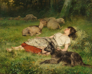 Bergère endormie - Évariste Carpentier — artwork view