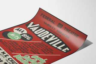 Vintage Vaudeville Poster - Melodramatic Theatre Show