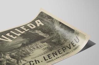 Vintage Poster of the Opéra Velleda by Ch. Lenepveu — artwork view