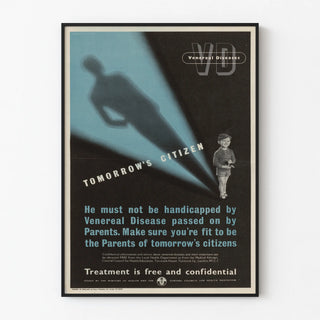 Vintage Poster on Awareness of Sexually Transmitted Diseases