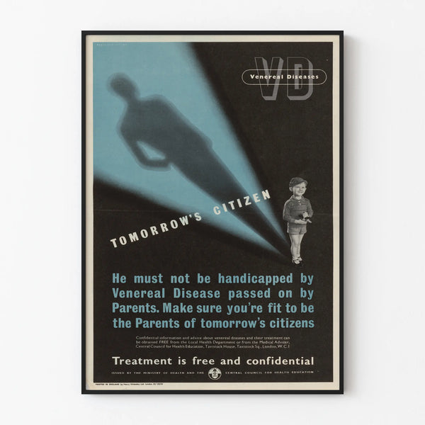 Vintage Poster on Awareness of Sexually Transmitted Diseases
