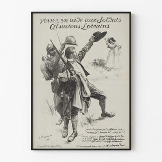 Support Poster for Alsace-Lorraine Soldiers