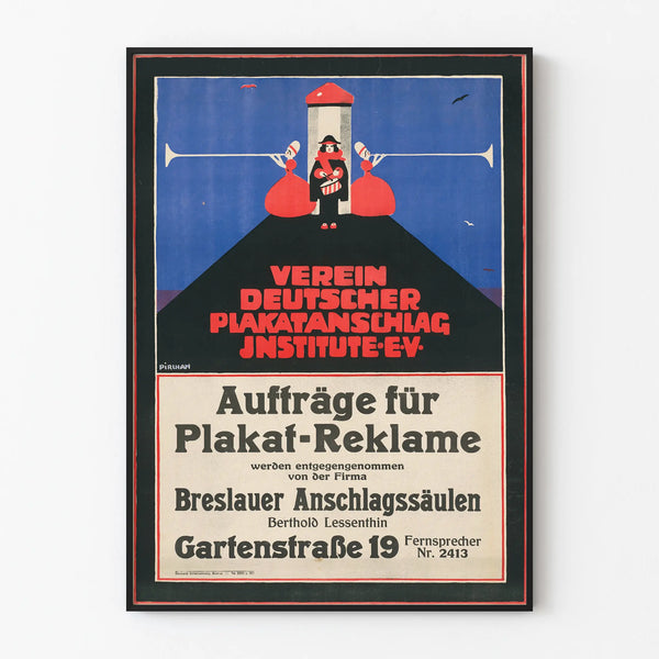 Vintage Poster Verein Deutscher Plakatanschlag Institute e.V. – Graphic Wall Decoration