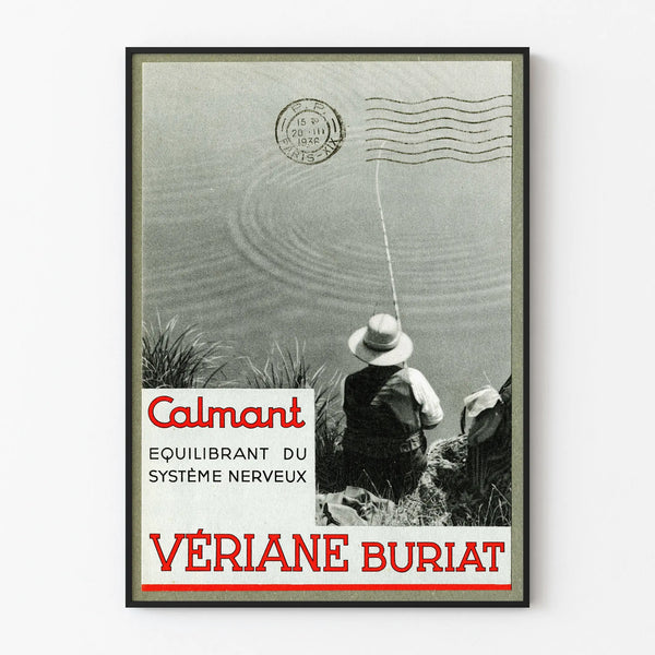 Vintage poster Vérianne Buriat calming nervous balance