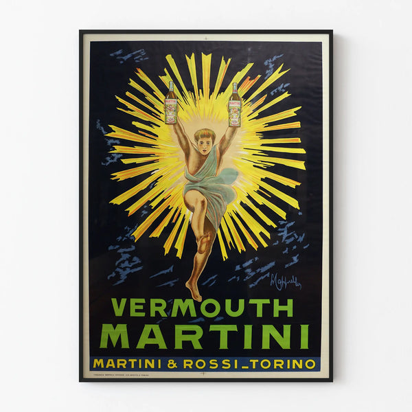 Vintage Vermouth Martini decorative poster