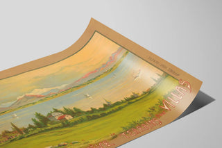 Vintage Poster Versoix near Geneva Villas' Land — artwork view