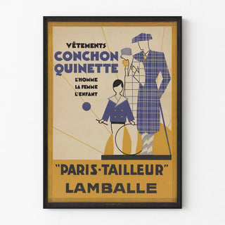 Vintage poster Clothing Conchon Quinette Paris-Tailleur Lamballe