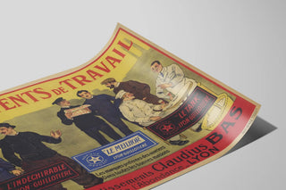 Vintage Poster Workwear - Claudius Bas Establishments Lyon — artwork view