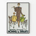 Vintage poster of clothing trousseaus for men and children