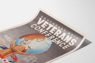 Vintage Poster of the Southeast Asia Veterans Conference 1952