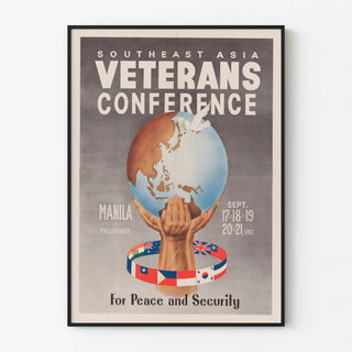 Vintage Poster of the Southeast Asia Veterans Conference 1952