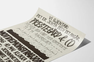 Norwegian protest poster for the right to abortion