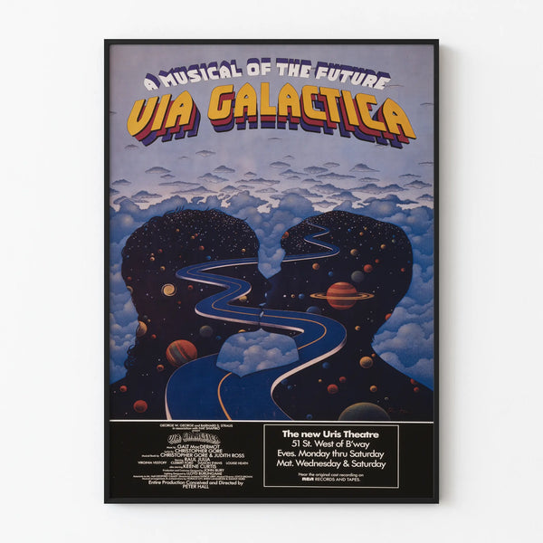 Decorative Wall Poster Via Galactica - Futuristic Musical Poster