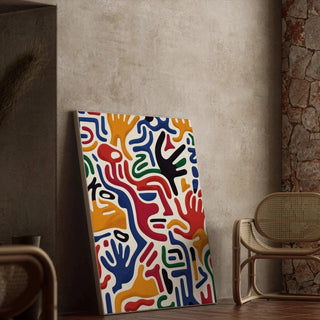 Pop Art Painting - Hand Movement | Art print Wall Decoration Painting Poster Copy