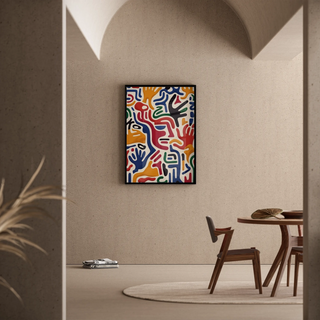 Pop Art Painting - Hand Movement | Art print Wall Decoration Painting Poster Copy