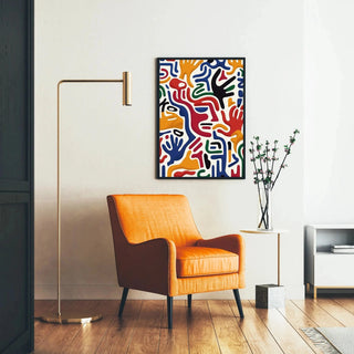 Pop Art Painting - Hand Movement | Art print Wall Decoration Painting Poster Copy